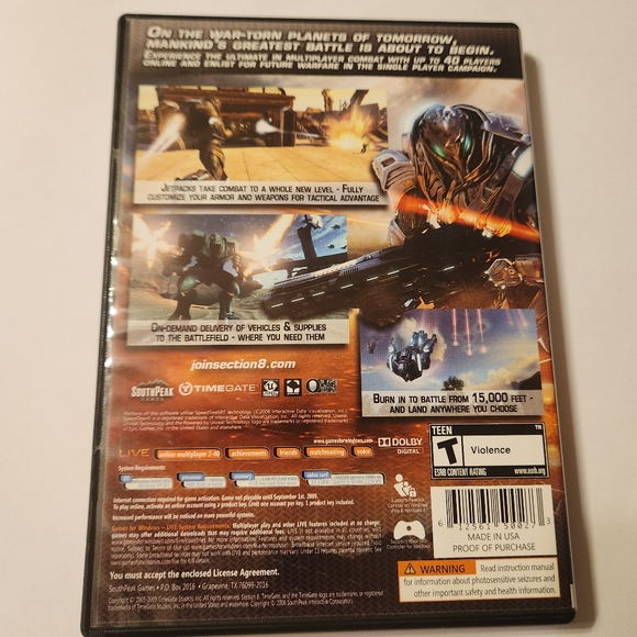 Section 8 PC DVD Games for Windows - Picture 2 of 2